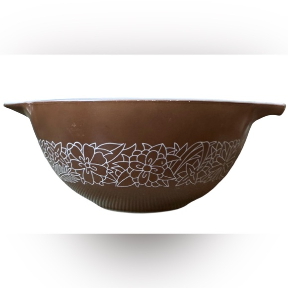 Vintage Pyrex Woodland Nesting Cinderella Bowls 1.5 Q 442 Brown & 750ml 441 Sand - Picture 5 of 12